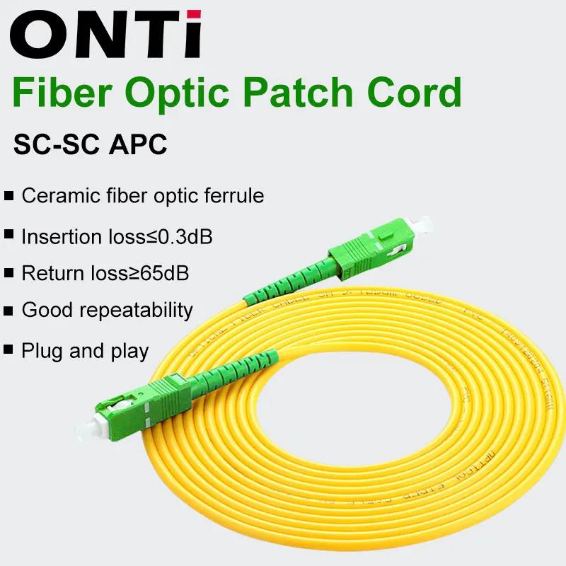 ONTi SC/APC  ġ ڵ ̺ SC-SC 1/3/5/10/20/30M      2.0mm   Optica FTTH